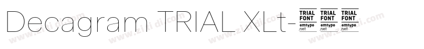 Decagram TRIAL XLt字体转换